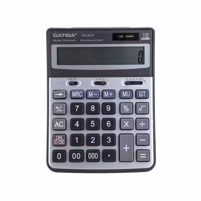 ماشین حساب رومیزی کاتیگا CD-6117-16 RP