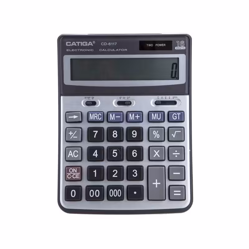 ماشین حساب رومیزی کاتیگا CD-6117-16 RP