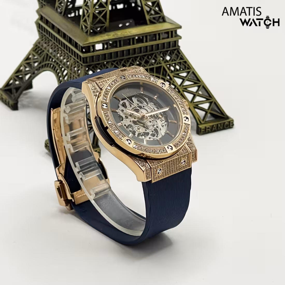 ساعت مچی مردانه هابلوت مدل Hublot Automatic Diamonds 3234Q