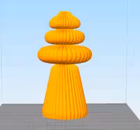 مدل سه بعدی بیس شمع شیاردار کد02 (STL)