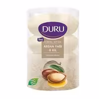 صابون دورو DURU لیوانی حاوی روغن آرگان و خاک رس 4 عددی