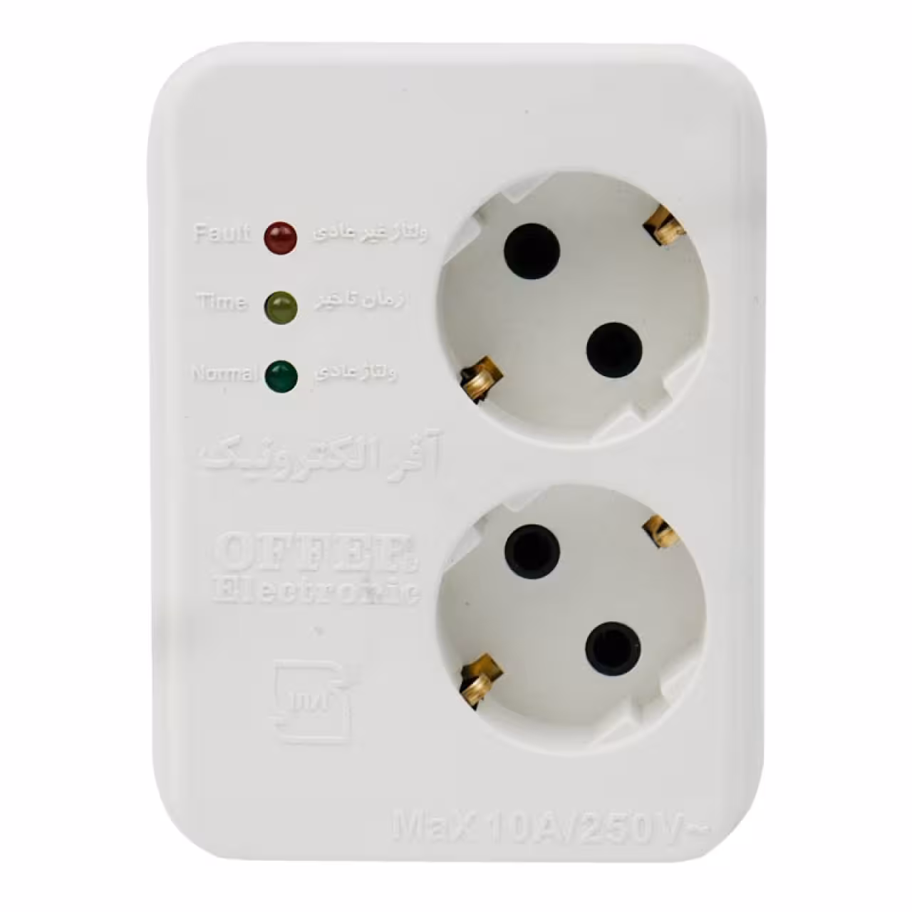 محافظ برق یخچال فریزر 2 خانه دیواری ارت دار آفر الکترونیک مدل OR326