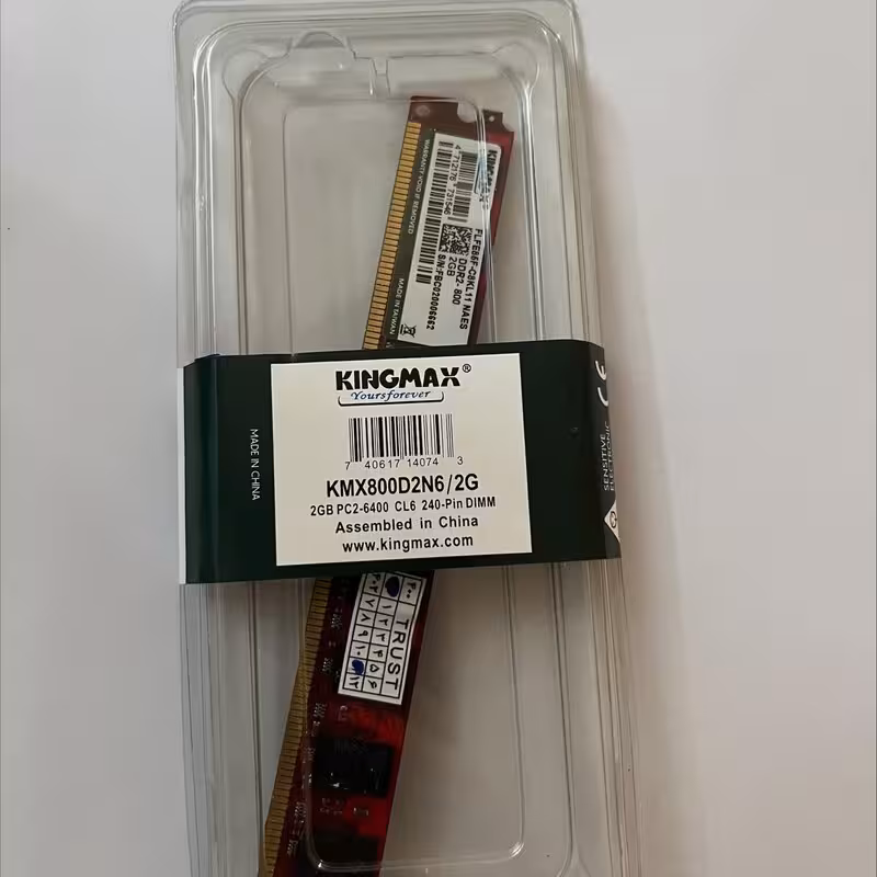 رم دسکتاپ DDR2 تک کاناله 800 مگاهرتز CL6 کینگ مکس مدل KMX800D2N6 ظرفیت 2 گیگ