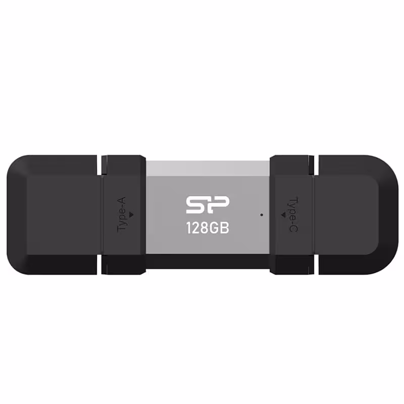 فلش مموری او تی جی تایپ سی و USB3.2 سیلیکون پاور مدل MOBILE C51 با ظرفیت 128 گیگابایت