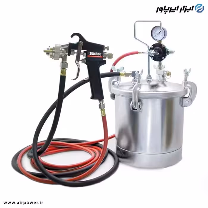 مخزن رنگ بادی سوماک 10 لیتری با لوازم مدل SS-1180