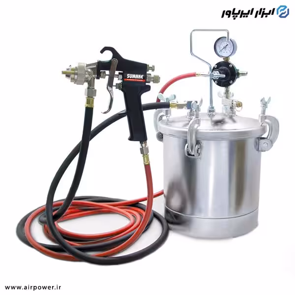 مخزن رنگ بادی سوماک 10 لیتری با لوازم مدل SS-1180