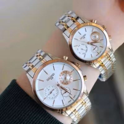 ست ساعت سیکو صفحه سفید seiko