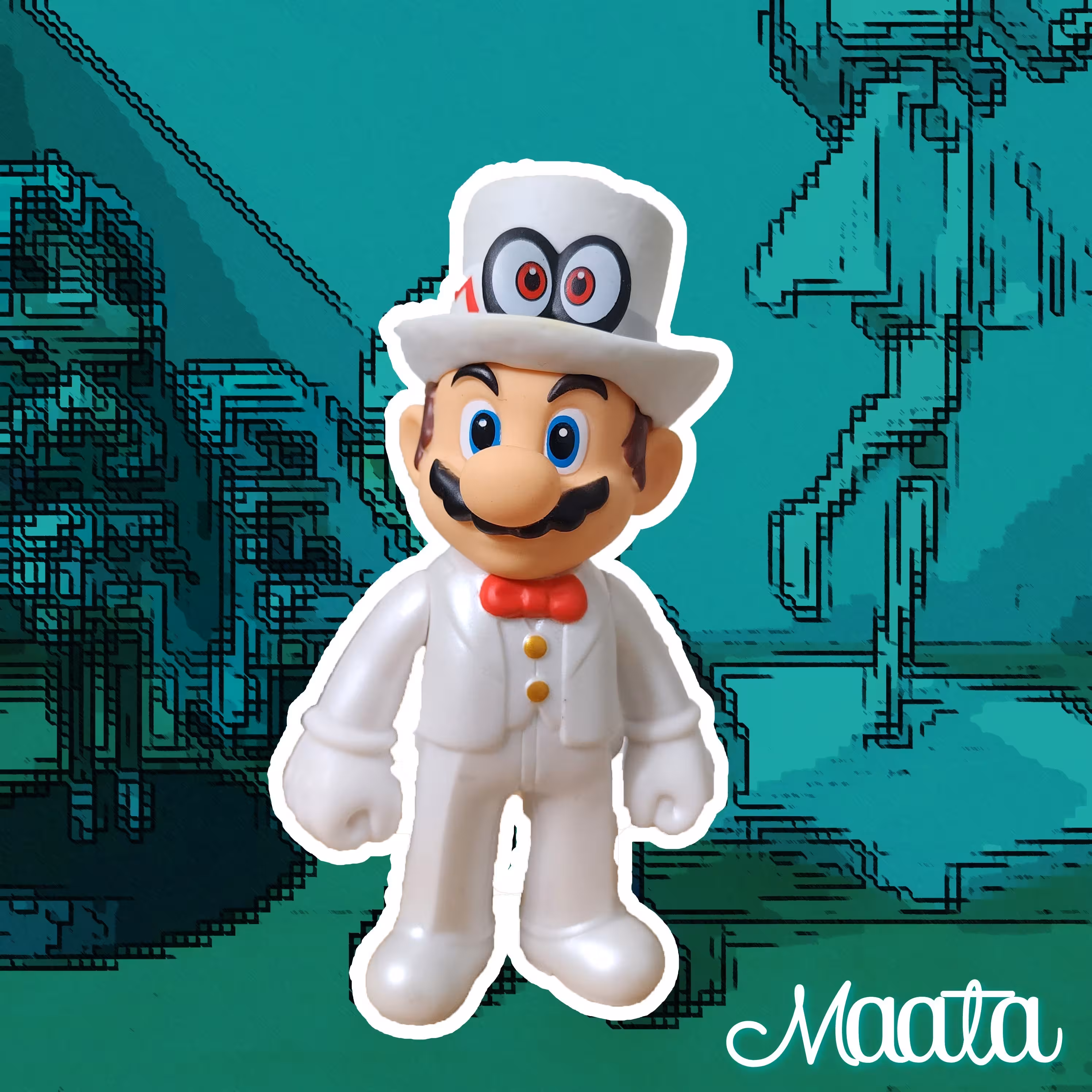 فیگور ماریو Super Mario سفید (12 سانتی متری)