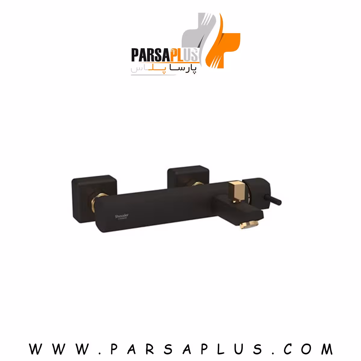 شیر حمام شودر مدل یونیک مشکی طلا