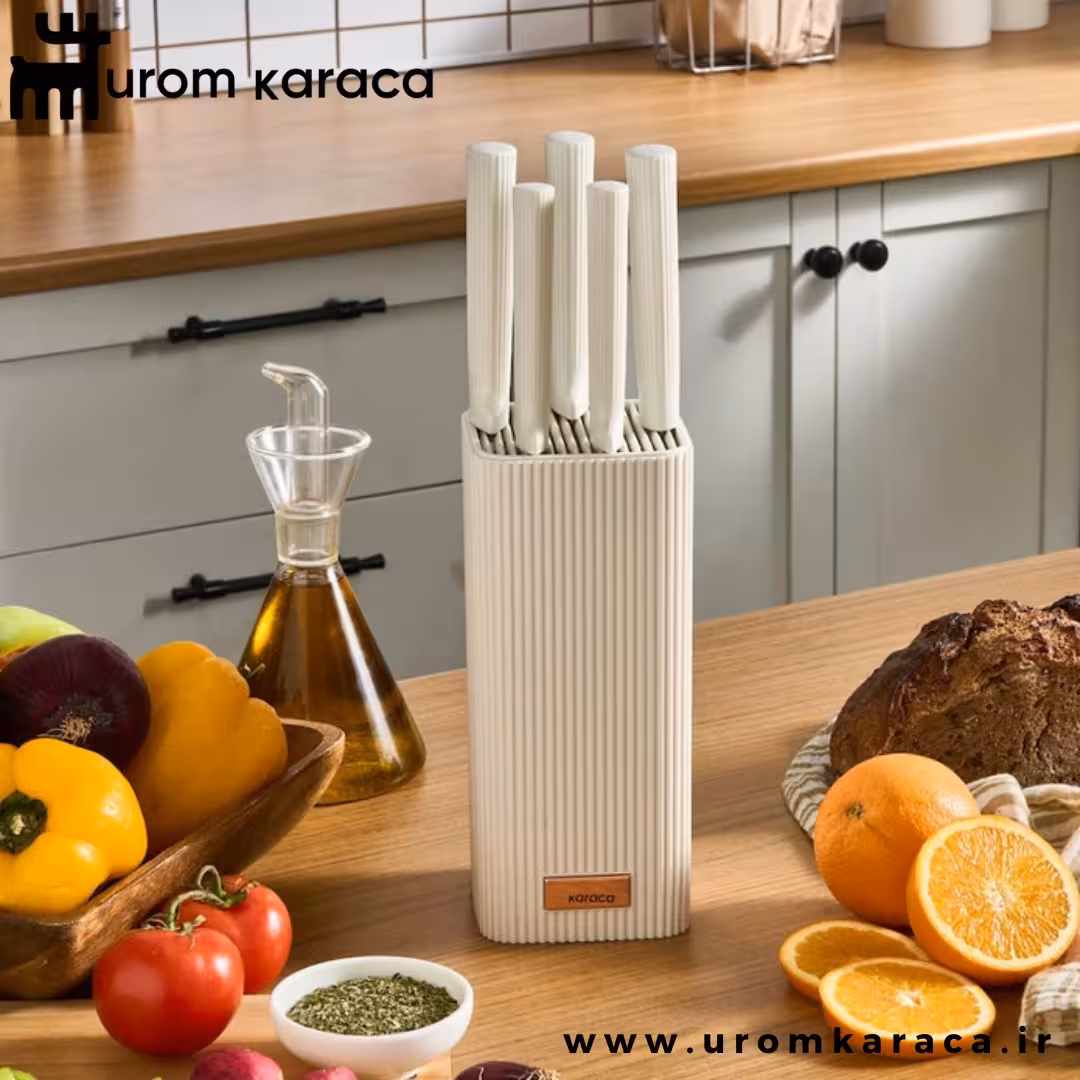 سرویس چاقو 6 پارچه کاراجا Massimo کرم