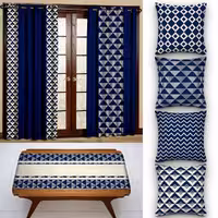 کاور کوسن کد 667 (ست سرمه ای کرم)