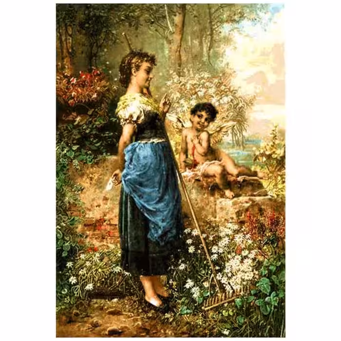 نخ و نقشه فرانسوی طرح مادروکودک کد 24287