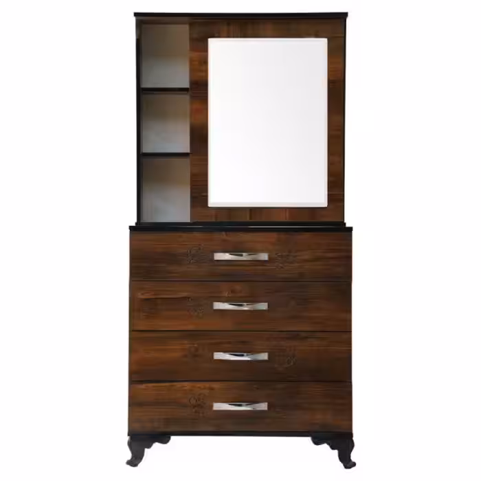 میز دراور آینه دار چوبکده ناب مدل MB68