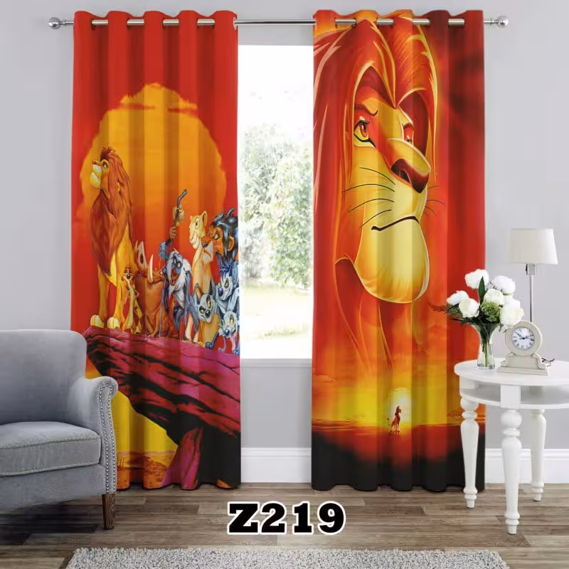 پرده سه بعدی طرح کودک