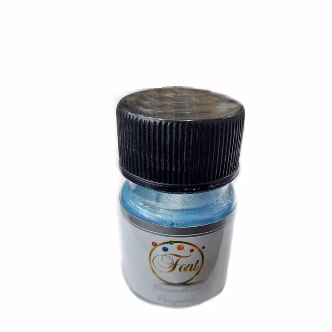 رنگ خوراکی پودری آبی کاربنی فونت 10 گرمی