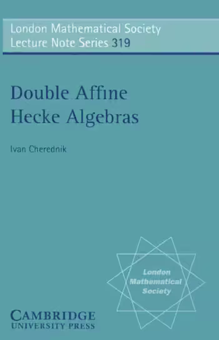 خرید و دانلود نسخه کامل کتاب Double Affine Hecke Algebras