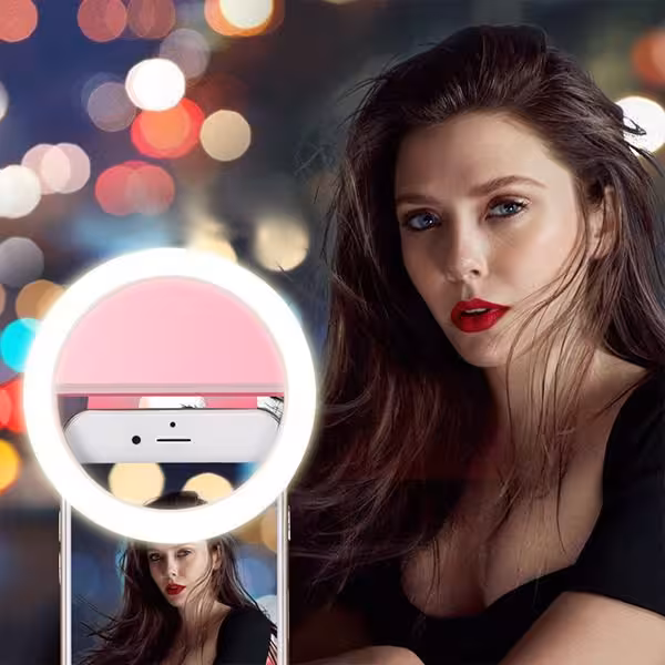 چراغ سلفی یا رینگ لایت Selfie Ring Light LED Flash for Your Phone