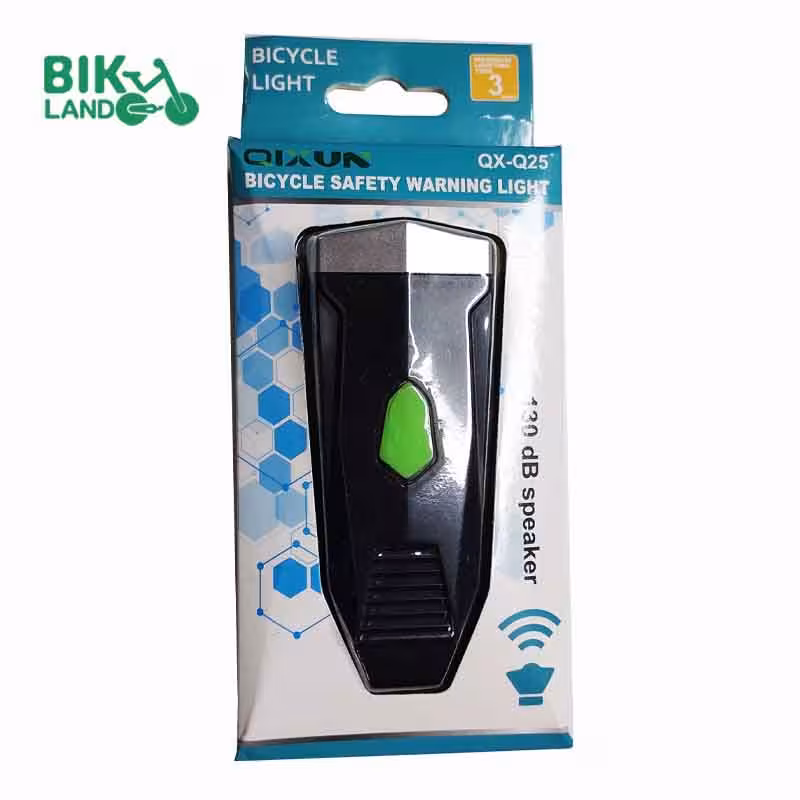 چراغ جلو بوق دار شارژی دوچرخه مدل QX-Q2510766