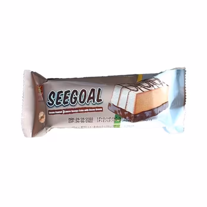 کیک اسفنجی سه لایه کرمدار سی گل آناتا 55 گرمی