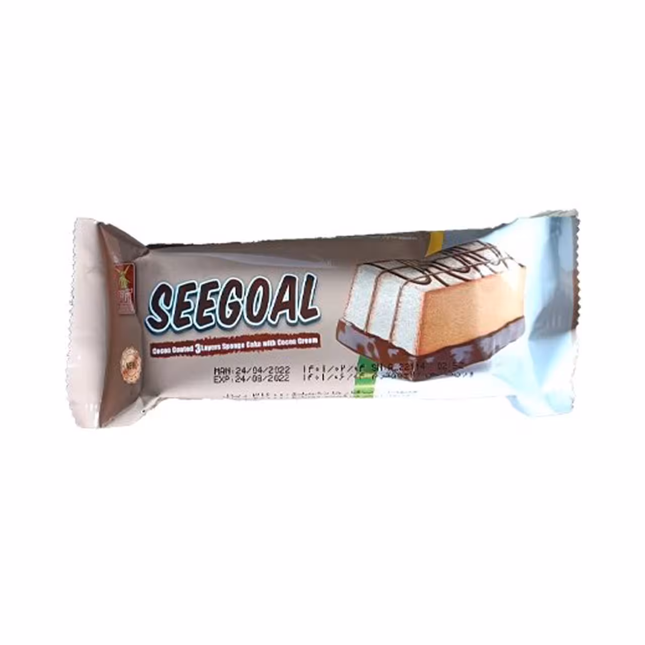 کیک اسفنجی سه لایه کرمدار سی گل آناتا 55 گرمی