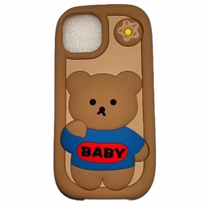 کاور گوشی آیفون 13/14/15 طرح خرسی BABY