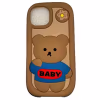 کاور گوشی آیفون 13/14/15 طرح خرسی BABY
