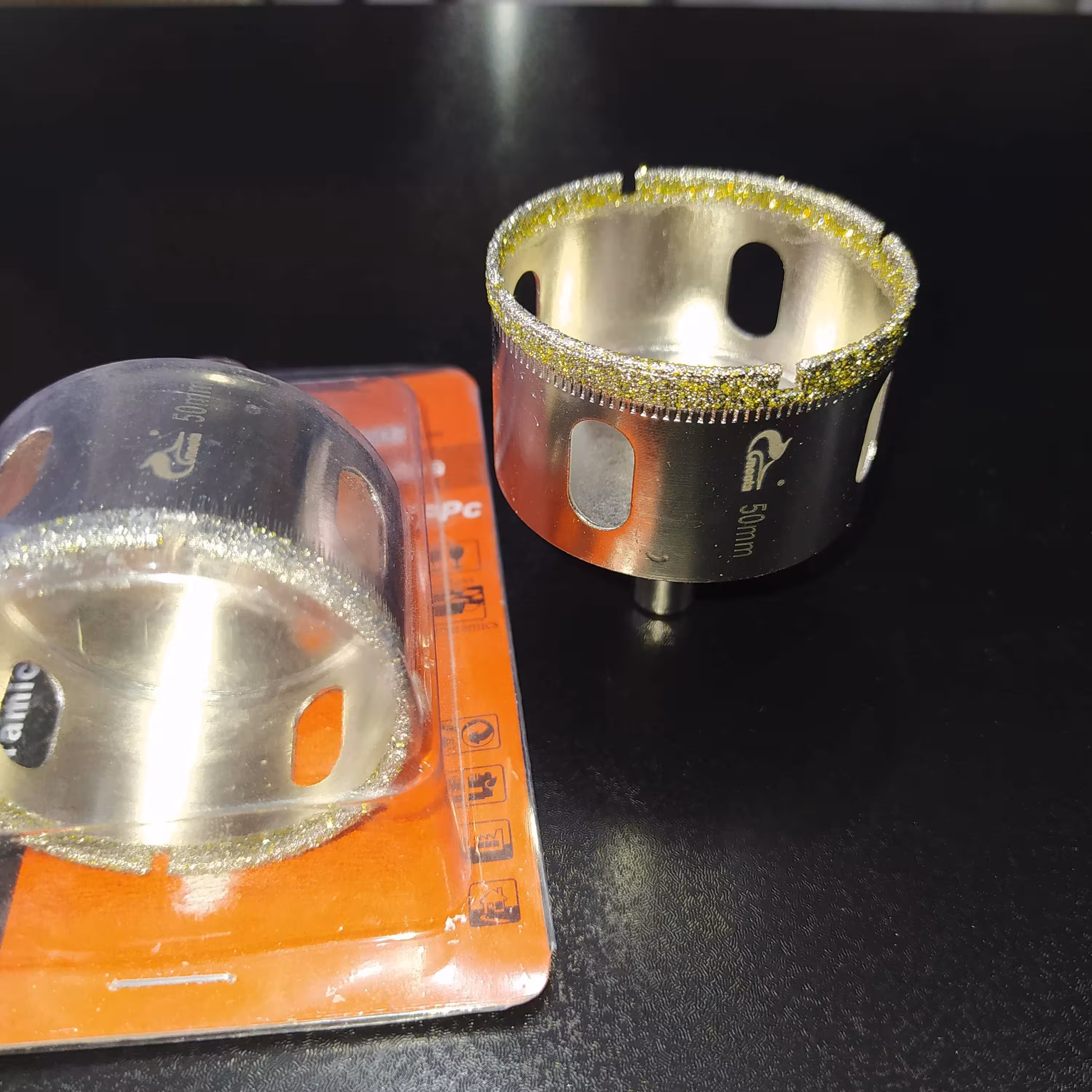 گردبر الماس شیشه و سرامیک برند موتا سایز 50 میلیمتر فولاد کربن با کیفیت بالا و روکش پودر الماس