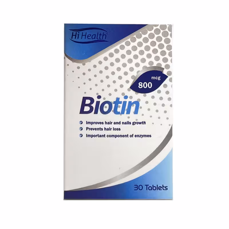 قرص بیوتین 800 میکروگرم های هلث