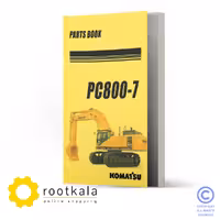 فایل PDF کتاب قطعات بیل مکانیکی کوماتسو PC800-7