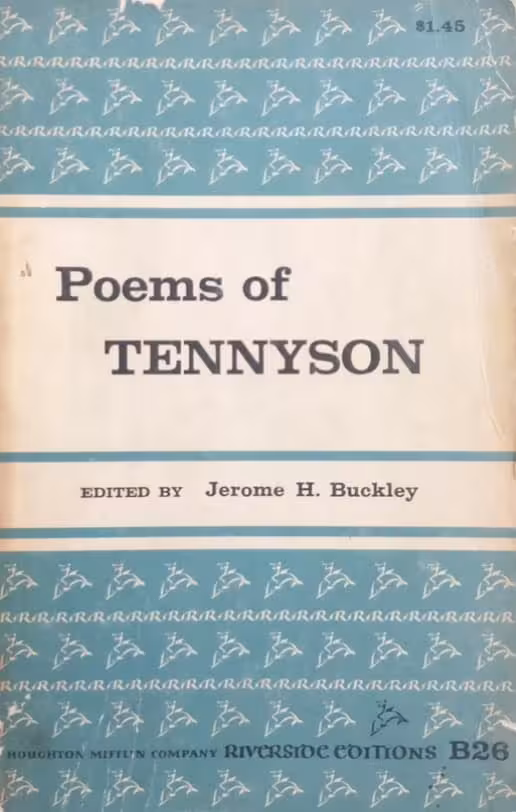 Poems of Tennyson | Jerome Hamilton Buckley