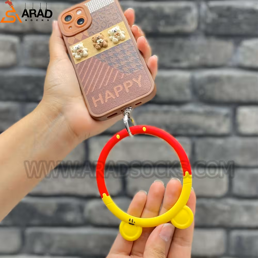 آویز موبایل سیلیکونی طرح پو