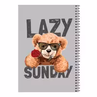 دفتر مشق 80 برگ اس جی مدل تدی گل