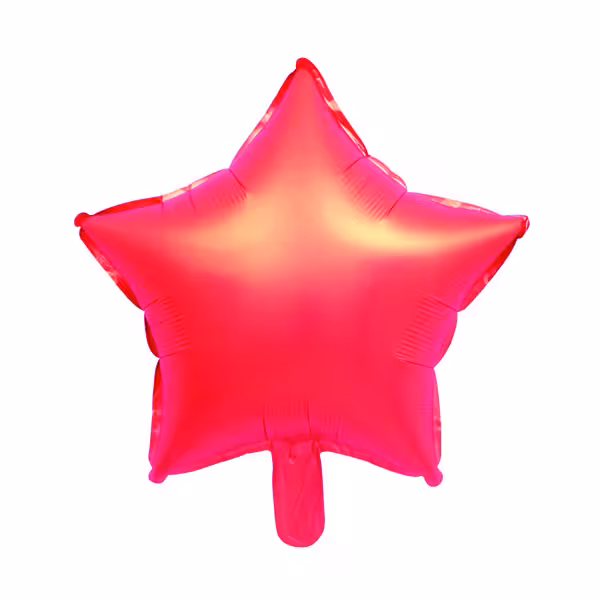 بادکنک فویلی ستاره کروم 18 اینچ قرمز