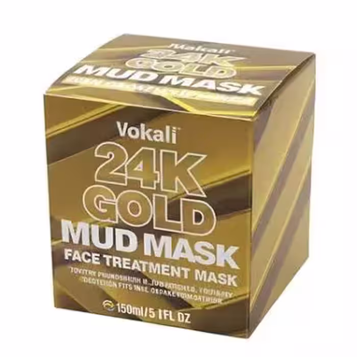 ماسک صورت Vokali مدل طلای 24 عیار حجم 100 میلی لیتر
