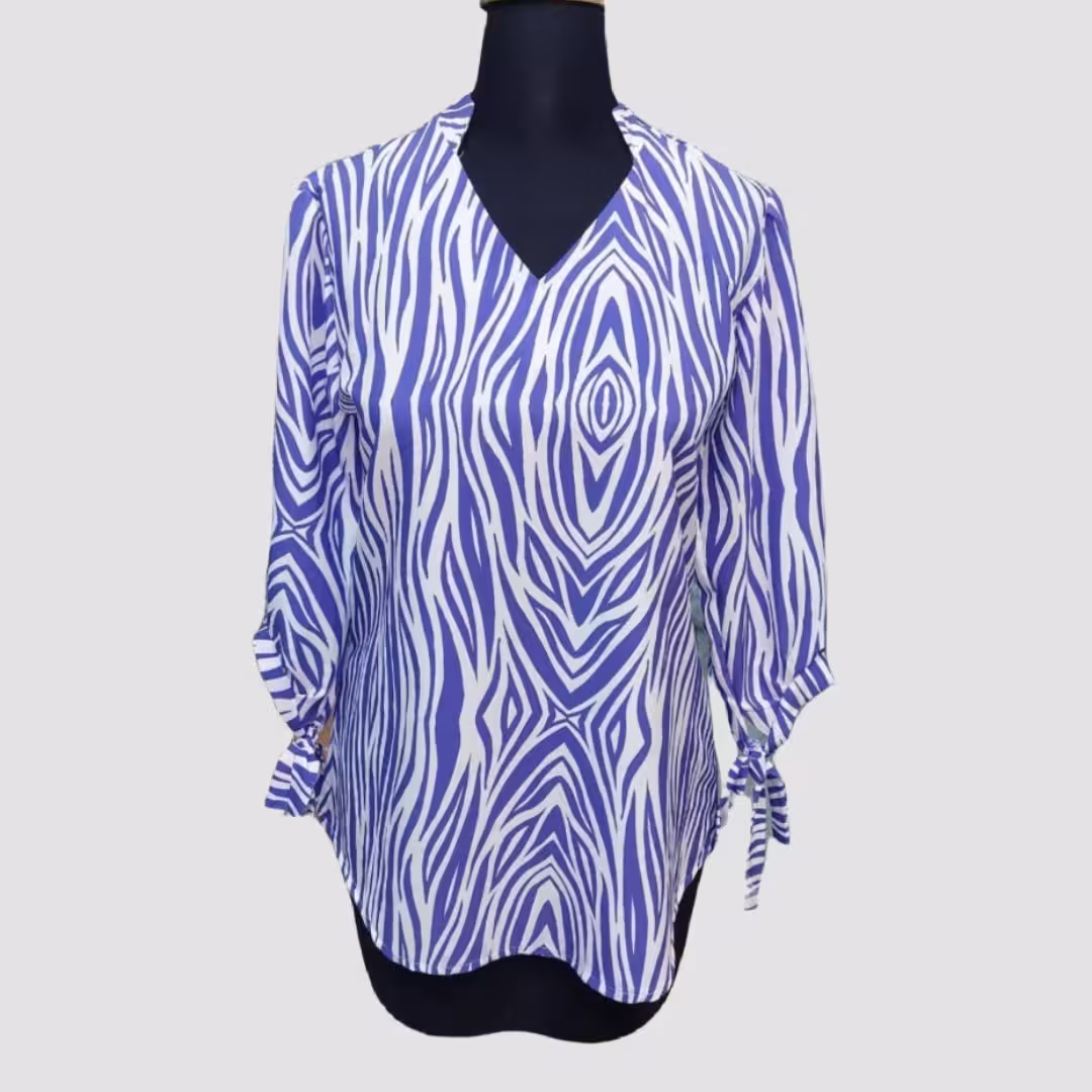 شومیز آستین گرهی زنانه کد 100289