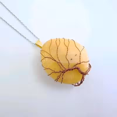 گردنبند درخت زندگی آونتورین م860