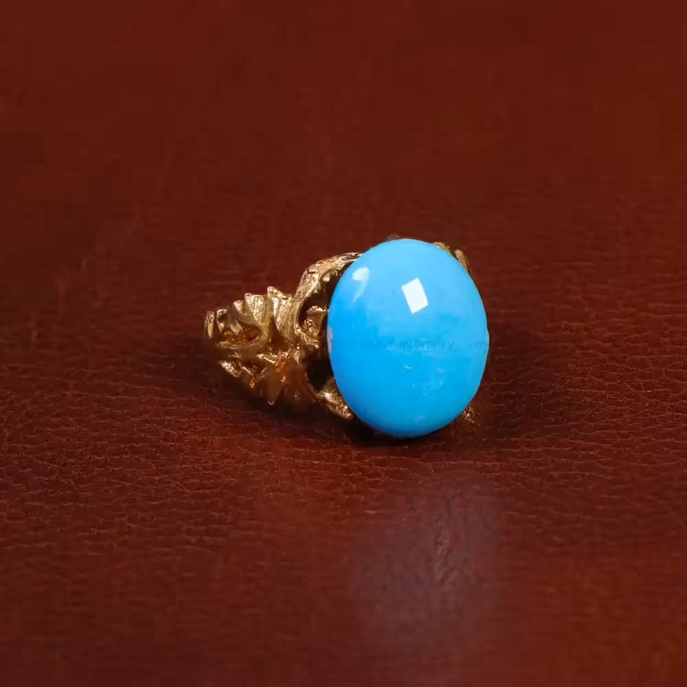 نگین فیروزه عجمی کد 29864 - جواهری مشاهیر