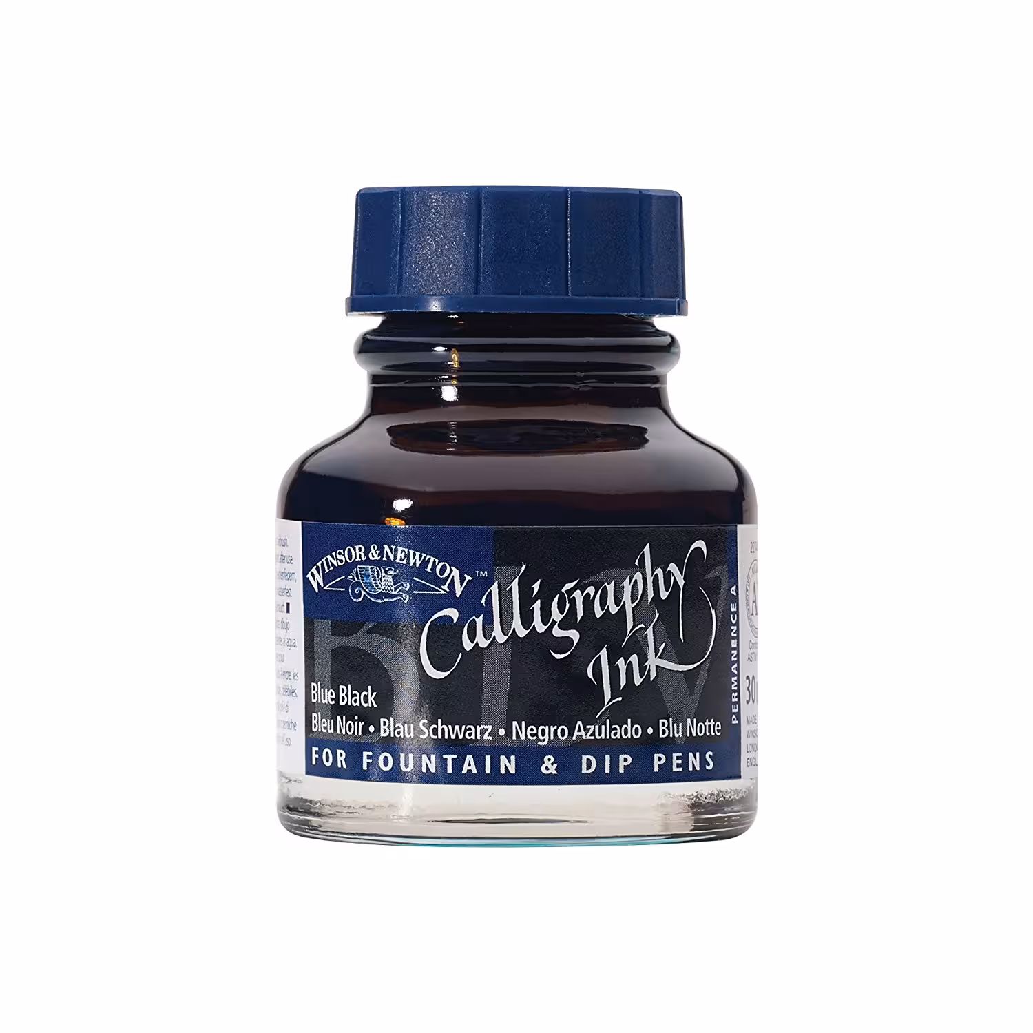 مرکب خوشنویسی وینزور آبی کاربنی Black Blue