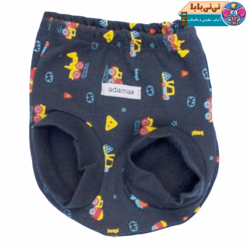 شورت عینکی آدمک طرح کامیون کد 02