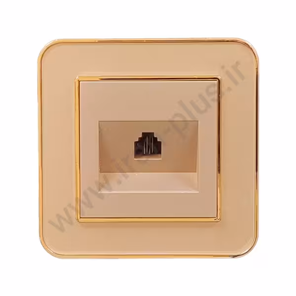 تلفن تک سوکت (2خط) مدل ارس بژ طلایی میانی بژ