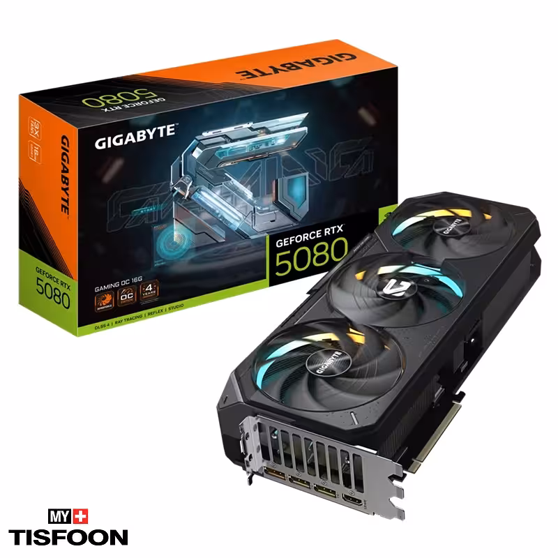 کارت گرافیک گیگابایت مدل GeForce RTX 5080 GAMING OC 16G