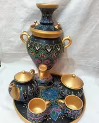 سرویس سماور سفالی کد 10979