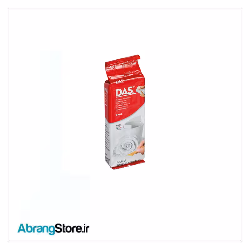 خمیر مجسمه سازی داس 250 گرم سفید | DAS Modelling Material
