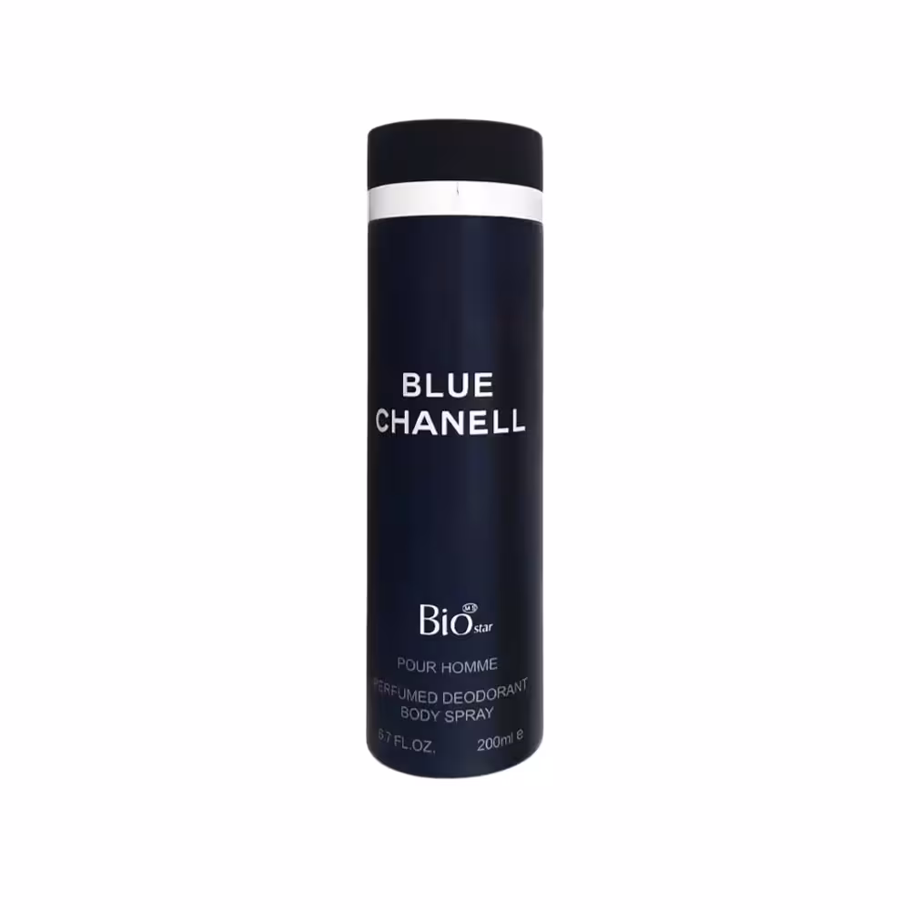 اسپری بدن مردانه بلو چنل بیو استار مدل BioStar Blue Chanell Body Spray