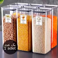 بانکه  مربعی شفاف درب واشردار ضدنشتی  – 2000 میلی لیتر-  برند کیولوکس ترکیه LN-0561