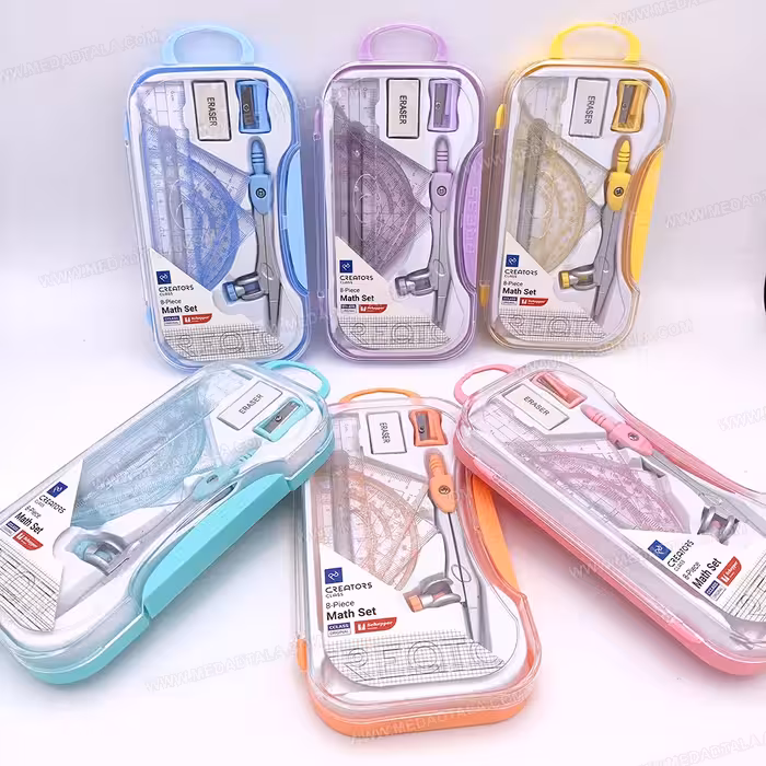 ست پرگار مدادی 8 تکه سی کلاس (خط کش – گونیا -نقاله …)