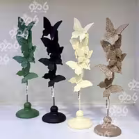 مجسمه رزین پروانه پایه فلزی تکی