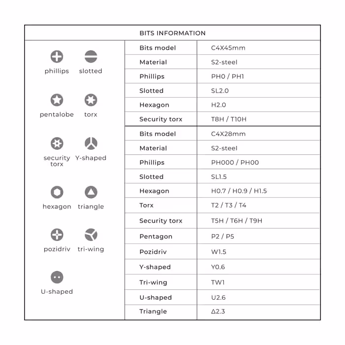 پیچ گوشتی شارژی هوتو مدل Kit Pro QWLSD012 مجموعه 46 عددی