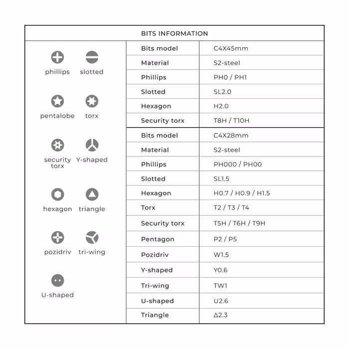 پیچ گوشتی شارژی هوتو مدل Kit Pro QWLSD012 مجموعه 46 عددی