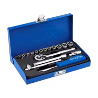 جعبه بکس 1/2 و 1/4 اینچ 27 پارچه نووا مدل 7014